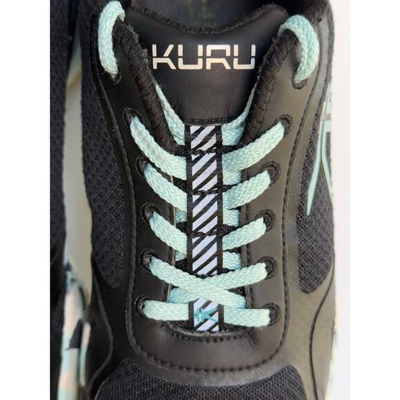 Kuru Carrera Womens 9.5 Comfort Running, Walking Sneakers Black, Sky Blue 9.5 - Picture 5 of 9